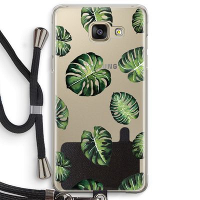 Tropische bladeren: Samsung Galaxy A5 (2016) Transparant Hoesje met koord