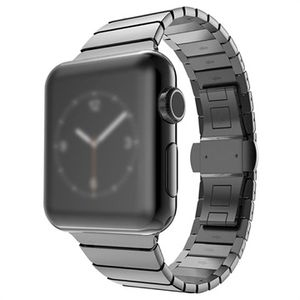 Apple Watch Series 9/8/SE (2022)/7/SE/6/5/4/3/2/1 roestvrijstalen band - 41mm/40mm/38mm - zwart