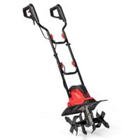 Elektrische Motorhack 1200W Werkbreedte 36 cm Werkdiepte 22 cm 380 Omwentelingen/min Opklapbare Tuinfrees 36,5 x 24 x 138 cm Rood