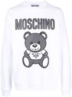 Moschino sweat à logo imprimé - Blanc - thumbnail