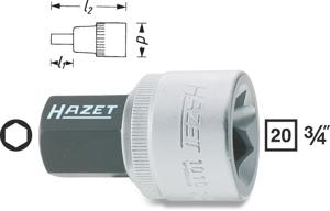 Hazet 1010 1010-22 Dopsleutel-bitinzet 3/4 (20 mm)