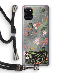 Sweet little flowers: Samsung Galaxy A31 Transparant Hoesje met koord