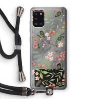 Sweet little flowers: Samsung Galaxy A31 Transparant Hoesje met koord Sweet little flowers: Samsung Galaxy A31 Transparant Hoesje met koord