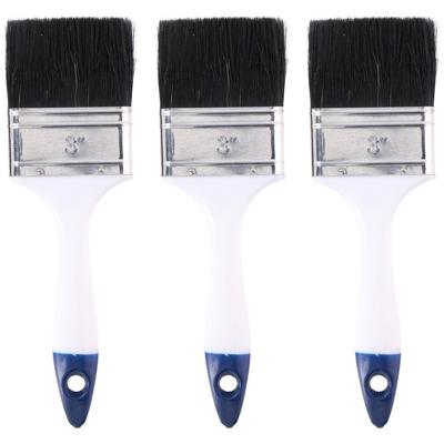 Kinzo Verfkwast - 3x - plat - 70 mm x 23 cm - Terpentinebasis - platte verfkwast