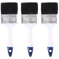 Kinzo Verfkwast - 3x - plat - 70 mm x 23 cm - Terpentinebasis - platte verfkwast
