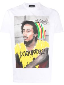 DSQUARED2 t-shirt Bob Marley en coton - Blanc