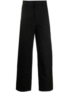 Off-White pantalon droit à rayures Diag - Noir