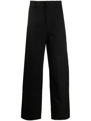 Off-White pantalon droit à rayures Diag - Noir
