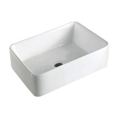 Best Design Side Opbouw wastafel 49x38x13cm keramiek wit 3860561 Best Design Side Opbouw wastafel 49x38x13cm keramiek wit 3860561