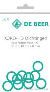 De Beer hd ring 1/2" 11x18x2a 10 stuks