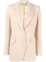 Stella McCartney blazer en laine à simple boutonnage - Tons neutres - thumbnail