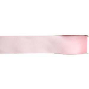 1x Hobby/decoratie roze satijnen sierlinten 1,5 cm/15 mm x 25 meter