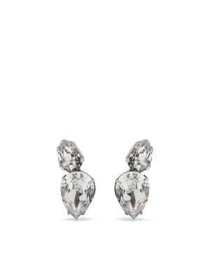 Jennifer Behr boucle d'oreille Nadine sertie de cristaux - Argent