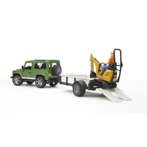 Bruder Land Rover Defender met trailer