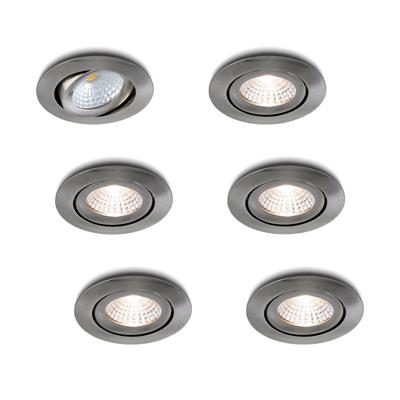 LED-inbouwspot Lumino RVS dimbaar IP54