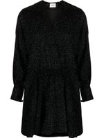 MARANT ÉTOILE robe Alexane à manches longues - Noir