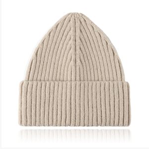 Korte Beanie Muts - Cappuccino