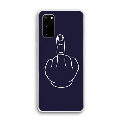 F**k U: Samsung Galaxy S20 Transparant Hoesje