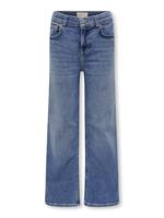 Kids ONLY winter jeansbroek meisjes - blauw - KogMadison - wide leg fit