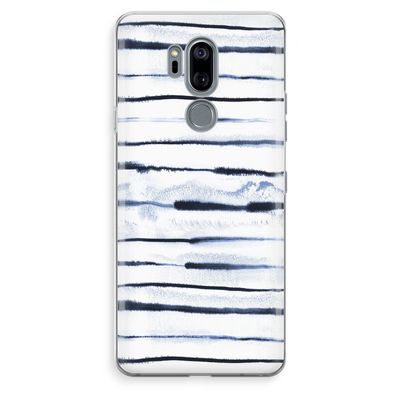 Ink Stripes: LG G7 Thinq Transparant Hoesje