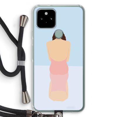 Mirror: Pixel 5 Transparant Hoesje met koord