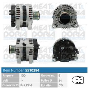 Meat Doria Alternator/Dynamo 5510284