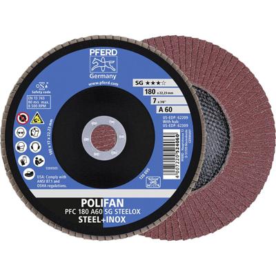 PFERD TOOLS 67706185 A Psf Steelox Lamellenschijf Diameter 180 mm Boordiameter 22.23 mm 10 stuk(s)