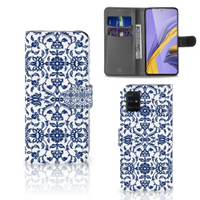 Samsung Galaxy A51 Hoesje Flower Blue