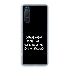 Schotelvod: Sony Xperia 5 II Transparant Hoesje