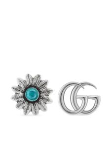 Gucci puces d'oreilles Marmont GG Flower en argent sterling