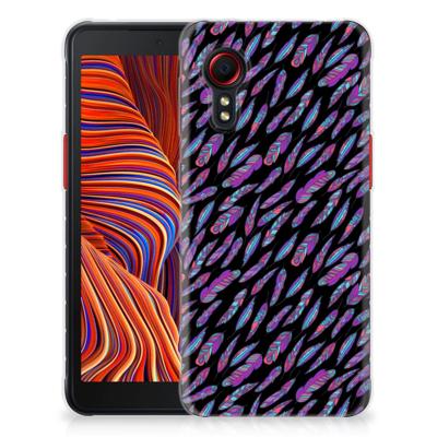 Samsung Galaxy Xcover 5 | TPU bumper | Feathers Color Samsung Galaxy Xcover 5 | TPU bumper | Feathers Color
