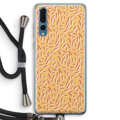 Camouflage: Huawei P20 Pro Transparant Hoesje met koord