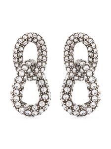 ISABEL MARANT boucles d'oreilles Funky Ring à ornements en cristal - Argent