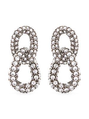 ISABEL MARANT boucles d'oreilles Funky Ring à ornements en cristal - Argent