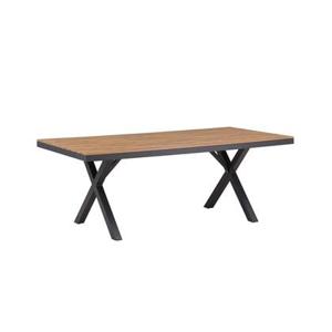 Rebellenclub Dandy Tuintafel - 200 x 100cm - Zwart|Bruin