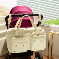 Large Capacity Mommy Travel Bag, Suitable For Dads; Multi-Pocket Utility Design With Functional Compartments To Store Various Baby Essentials. Multicolor / 093 Tulip