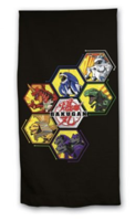 Bakugan strandlaken zwart 70 x 140 cm katoen