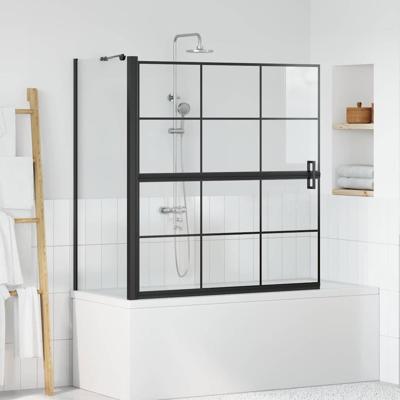 Bad Douche Scherm Zwart en transparant 116 x 67 x 129.5 cm Bad Douche Scherm Zwart en transparant 116 x 67 x 129.5 cm