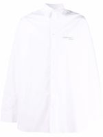Raf Simons chemise à logo brodé - Blanc Raf Simons chemise à logo brodé - Blanc