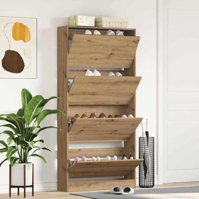 Schoenenkast Ambachtselijk Eiken Gefabriceerd Hout