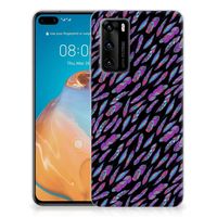 Huawei P40 TPU bumper Feathers Color