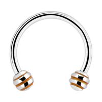 Circular barbell Chirurgisch staal 316L Circular Barbells - thumbnail