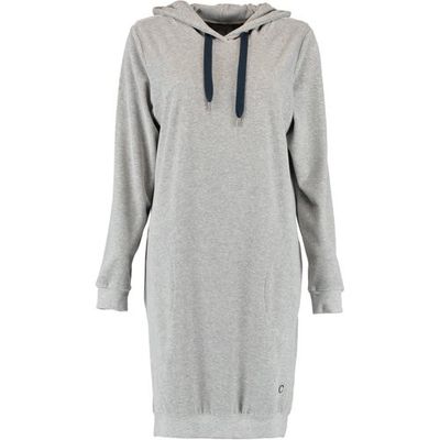 Cawö Cawö Dames Lange Hoodie 820 - Grau-blau XL