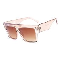 Vrouwen extra grote vierkante frame zonnebril gradiënt Shades zonnebril (C1)