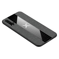 Voor Huawei Nova 5 XINLI stiksels doek Textue schokbestendige TPU beschermhoes (grijs)