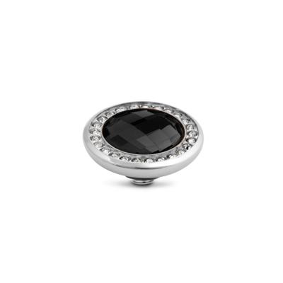 Melano Vivid Crystal CZ Steentje Black Zilver