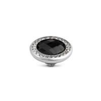 Melano Vivid Crystal CZ Steentje Black Zilver