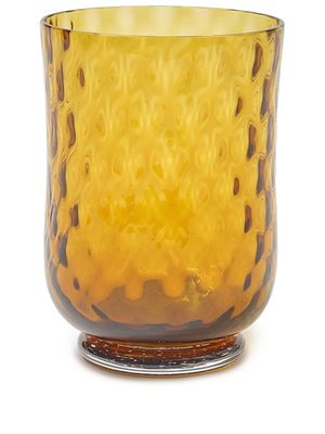 Cabana lot de deux verres à vin Balloton Murano - Jaune