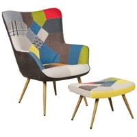 Beliani - VEJLE II - Chesterfield fauteuil - Multicolor - Polyester - thumbnail