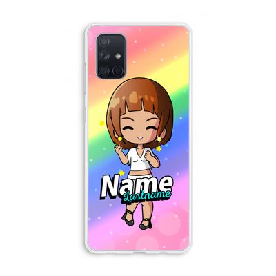 Chibi Maker vrouw: Galaxy A71 Transparant Hoesje